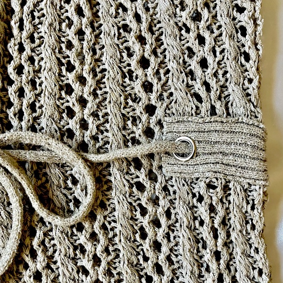 Duster Cardigan Sweater Taupe - Small - Picture 4 of 9